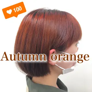 ショート カラー パーマ ヘアアレンジ マツエク・マツパ 🦋縮毛/韓国レイヤ ー/透明感カラー🦋のヘアスタイル