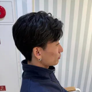 パーマ メンズ レイヤーカット/ 艶カラー🌙Rinoのヘアスタイル