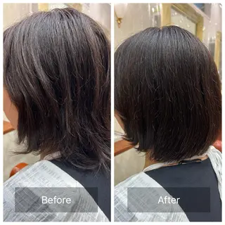 ミディアム 白幡 彩香のヘアスタイル