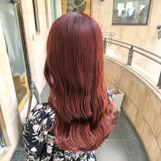 ロング カラー ブリーチなし✨艶髪 カラー𓃲YAGIのヘアスタイル