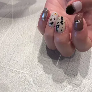 ネイル パラあり！フィルイン 美フォルムのネイルデザイン