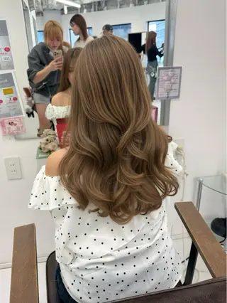 カラー 🍒ベージュ/ピンク ベージュ🍒なつきのヘアスタイル