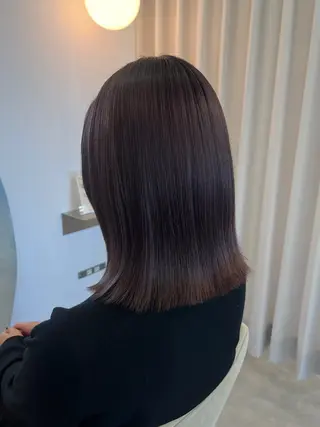 ミディアム カラー 駒場 まといのヘアスタイル