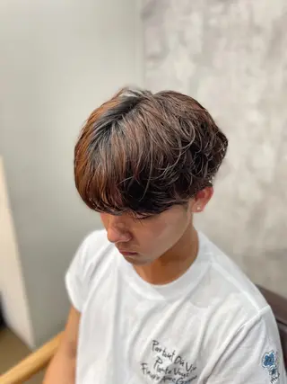 ショート パーマ メンズ シャドウパーマ/縦落 ちパーマ 大久保拓実のヘアスタイル
