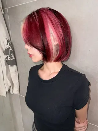 ショート カラー HARUNA/原宿/ デザイン/カットのヘアスタイル