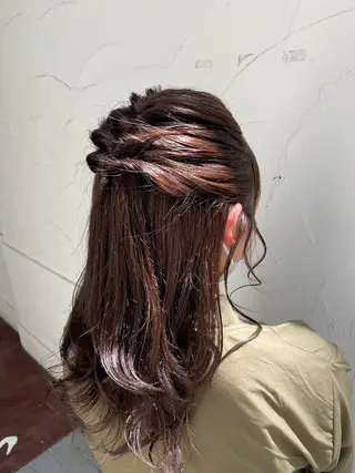 ロング カラー ヘアアレンジ パーマ/髪質改善 【榎本千夏】のヘアスタイル