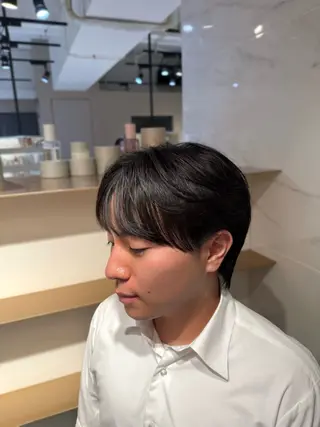 ミディアム 楠見 綾太郎のヘアスタイル