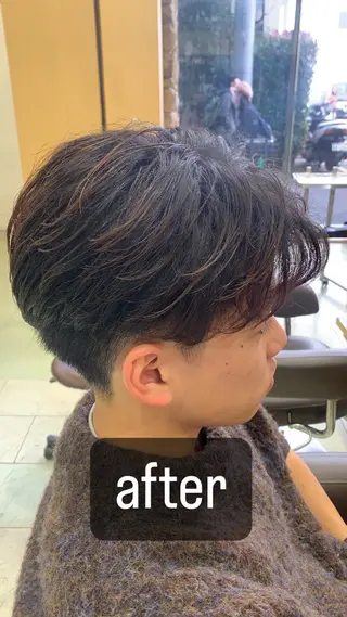 メンズ レイヤーカット メンズカット坂本翔のヘアスタイル