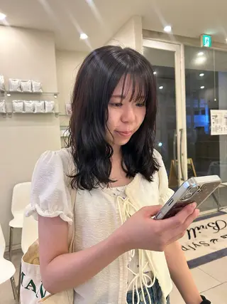 ミディアム 透明感カラー 艶髪/アヤナ🍓のヘアスタイル