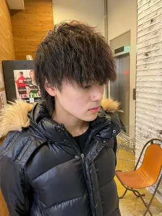 ショート パーマ メンズ メンズカット/パーマ 特化motooのヘアスタイル