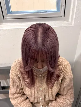 ショート カラー 大阪ケアブリーチ/ ミルクティーベージュのヘアスタイル