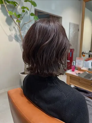 ミディアム カラー 永野真也 透明感カラー🪞のヘアスタイル