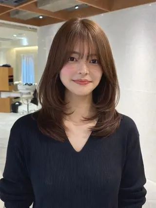 ミディアム カラー MISATO THIRD SHOPのヘアスタイル
