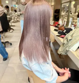 ミディアム カラー ヘアアレンジ レイヤー専門家 ダブルカラー修のヘアスタイル