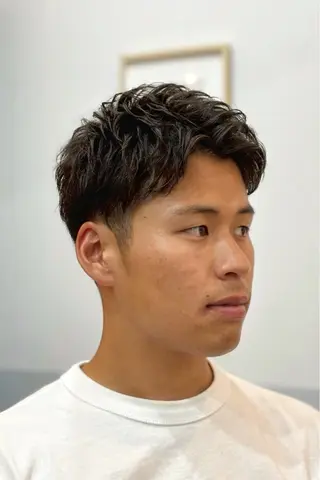 ショート メンズ 藤原 虎次郎のヘアスタイル