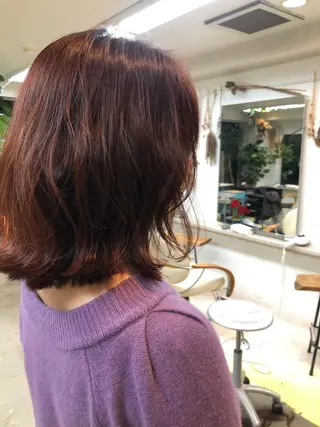 ミディアム カラー Moca 〰️のヘアスタイル