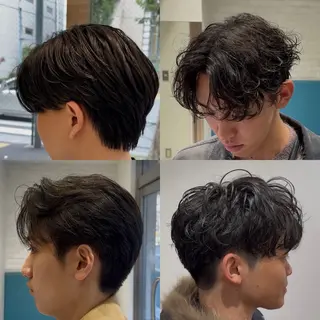パーマ メンズ 🫧韓国レイヤー🫧 山本 侑平のヘアスタイル