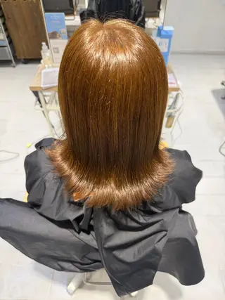 ミディアム 市川 希星のヘアスタイル