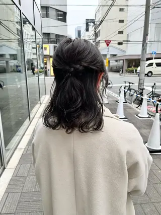 ミディアム カラー ヘアアレンジ ショート/パーマ/ カラー/FUKOのヘアスタイル