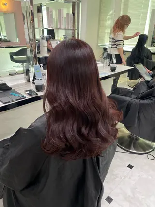 ロング カラー ♥️韓国風透明感 暖色misa♥️のヘアスタイル