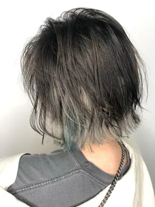 ミディアム カラー sato yoのヘアスタイル
