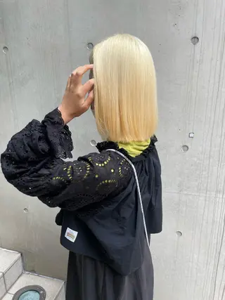 カラー yasuハイトーン/ デザインカラーのヘアスタイル