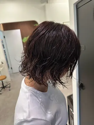 パーマ ボブパーマ/デジパ 松原吹季のヘアスタイル