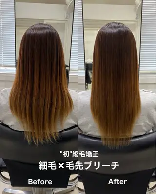 ロング 縮毛矯正/絹髪 TR/レイヤー/ボブのヘアスタイル