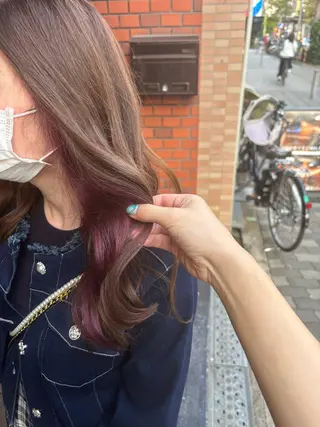 セミロング カラー ACRO Hirokiのヘアスタイル
