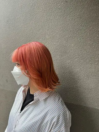 ミディアム カラー 🐰ハイトーンカラー 畠山 渡🐰のヘアスタイル