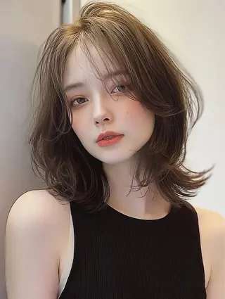 ミディアム 橋爪 優真のヘアスタイル