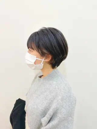 ショート カラー 👑銀座ショート/ 絶壁補正/金子涼👑のヘアスタイル