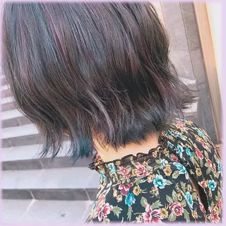 ミディアム カラー YUI𓍯ｴｸｽﾃ /ﾆｭｱﾝｽｶﾗｰのヘアスタイル