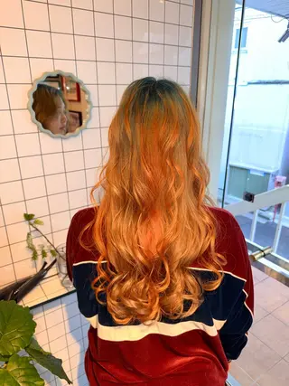 ロング カラー 個性的カラー ☆≡ねねのヘアスタイル