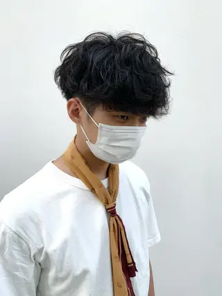 ショート パーマ ヘアアレンジ メンズ 〽️magico/ ウルフDaiki〽️のヘアスタイル