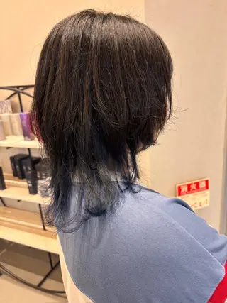 セミロング ［ステレオ知立］岡田 ウルフ✂️のヘアスタイル