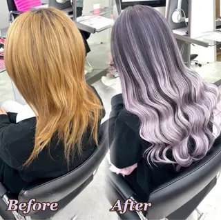 ヘアメ🎀ハイトーン 🩵エクステ🪄しほのヘアスタイル