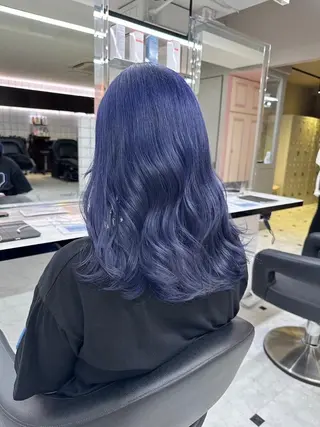 カラー 韓国うる艶ハイトーン 💙ayana💙のヘアスタイル