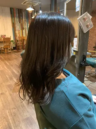 ロング カラー 河村 健太のヘアスタイル
