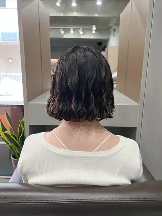 パーマ ボブパーマコテ巻き風 パーマNo1深江秀平のヘアスタイル