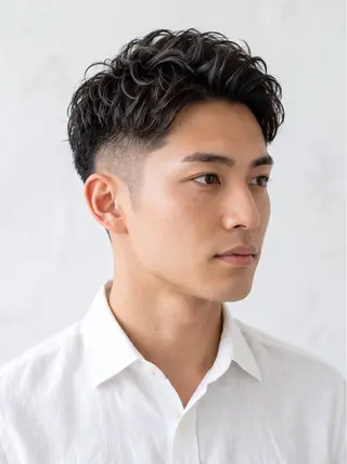 ショート カラー パーマ メンズ 似合わせスタイル 表参道🌿ちえのヘアスタイル
