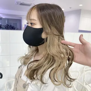 カラー 夏のブリーチあり/ なし透明感カラー🪞のヘアスタイル