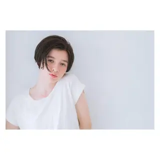 ショート カラー パーマ ヘアアレンジ 【ツヤ髪美容師】 ツダケイスケのヘアスタイル