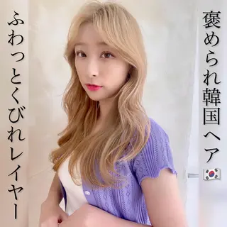 セミロング レイヤー/顔周り 田山 穂波のヘアスタイル