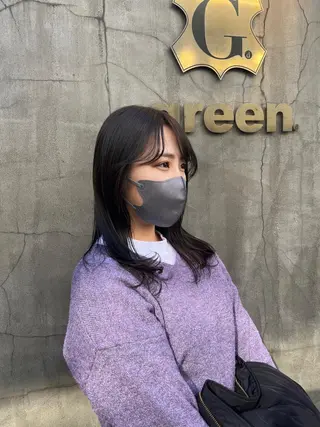 セミロング カラー 🫧透明感カラー🫧 SHINSEIのヘアスタイル