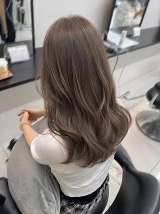 ロング カラー ブリーチなしWカラー /アレンジ/ユウミのヘアスタイル
