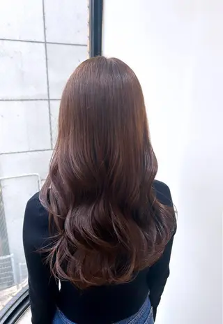 ロング カラー 山本美月🫧艶カラー 🐬暖色カラー🫧のヘアスタイル