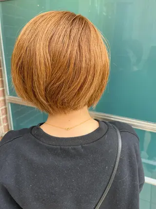 ショート カラー パーマ ヘアアレンジ メンズ キッズ ネイル マツエク・マツパ アイブロウ 久木原 ゆりのヘアスタイル