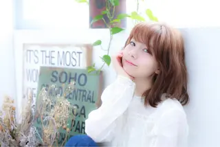 ミディアム 柳井 健太のヘアスタイル