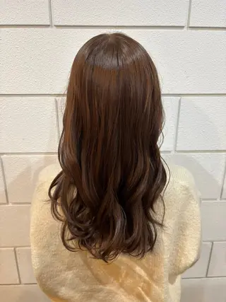 ロング カラー 平野 礼のヘアスタイル